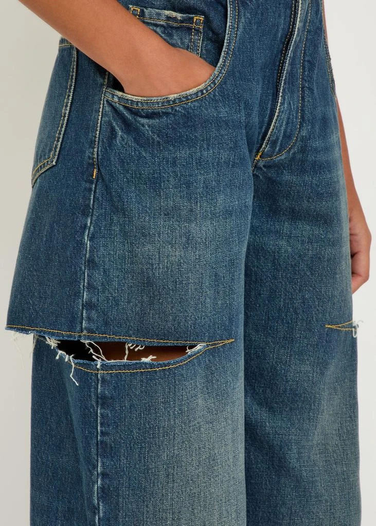 MAISON MARGIELA Ripped barrel-leg jeans 5