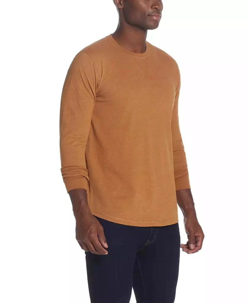 Weatherproof Vintage Men's Long Sleeved Brushed Jersey Crew Neck T-shirt 1