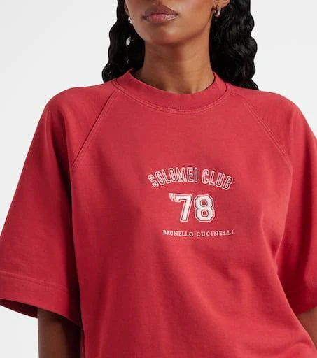 Brunello Cucinelli Logo cotton jersey T-shirt 4