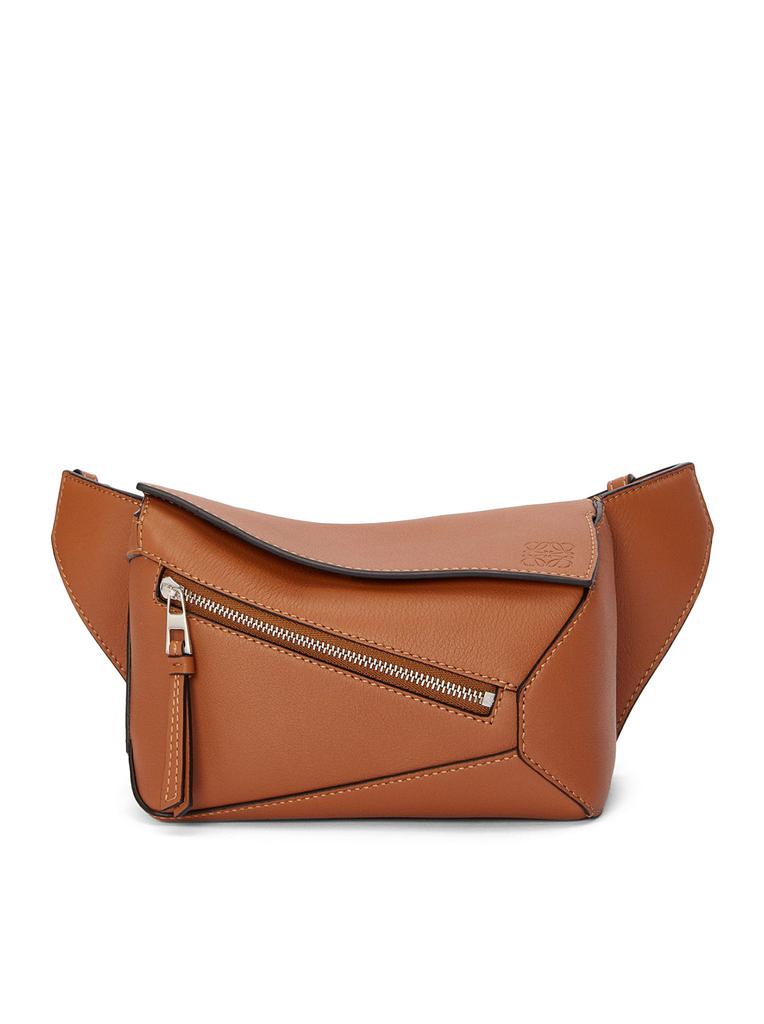 LOEWE｜ (Mini Puzzle bumbag in classic calfskin (B510EB1 LOEWE Mini Puzzle Bumbag in Classic Calfskin Lemon Zest in