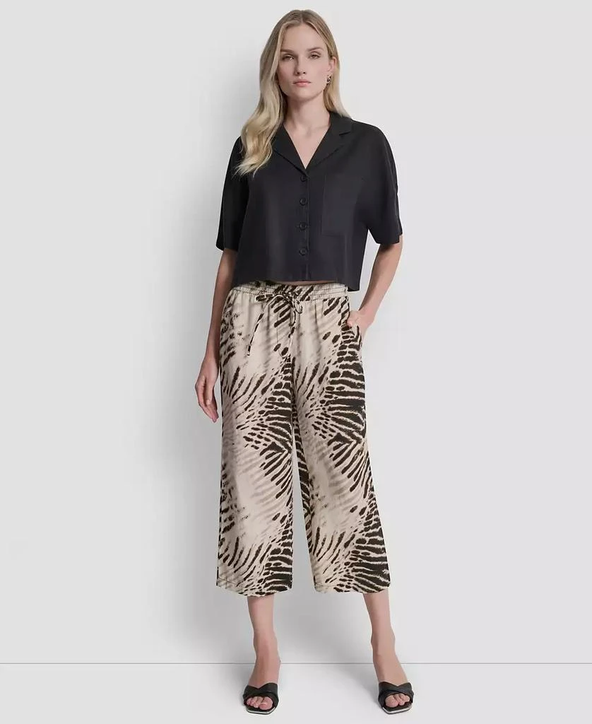 DKNY Women
s Printed Pull-On Pants 2