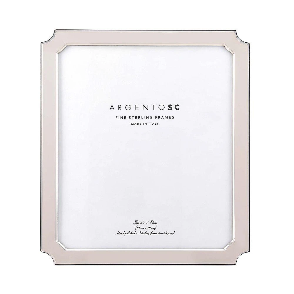 Argento SC Edged Sterling Silver Picture Frame, 5" x 7" 1