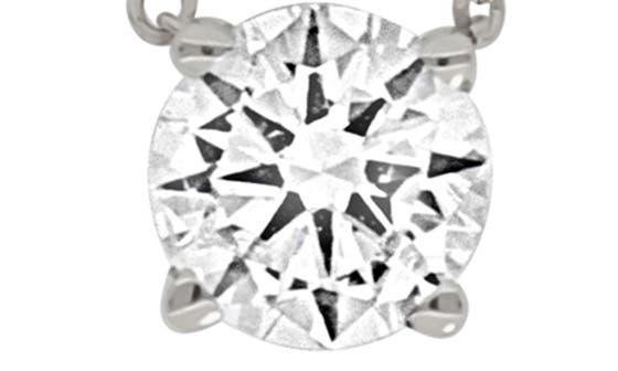 Bony Levy Audrey 14K Gold Diamond Solitaire Pendant Necklace - 0.37 ctw
