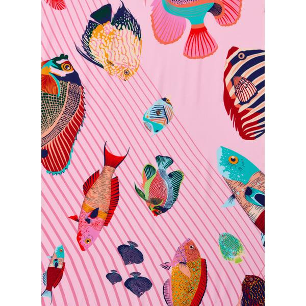Wild Ocean patterned scarf