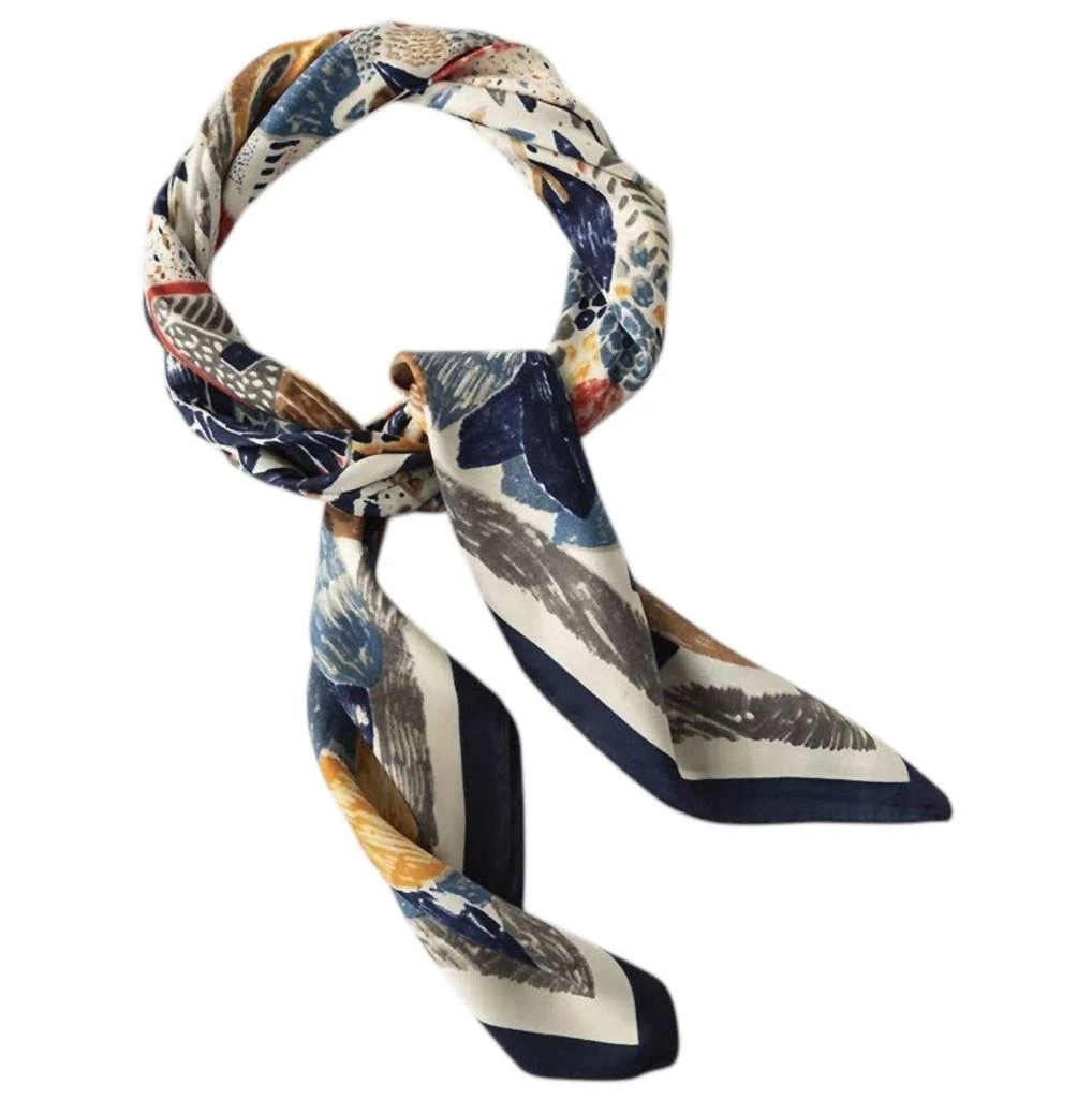 Funkyrel Funkyrel - Women's Graffiti Floral Square Scarf & Head Wrap