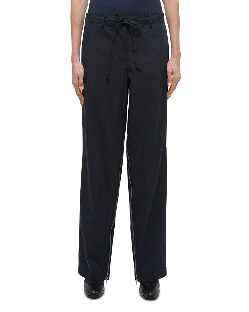 Helmut Lang Inner Gusset Zip Wide Leg Pants 1