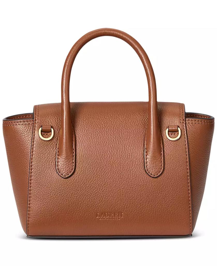 Ralph Lauren Tanner Small Pebbled Leather Satchel