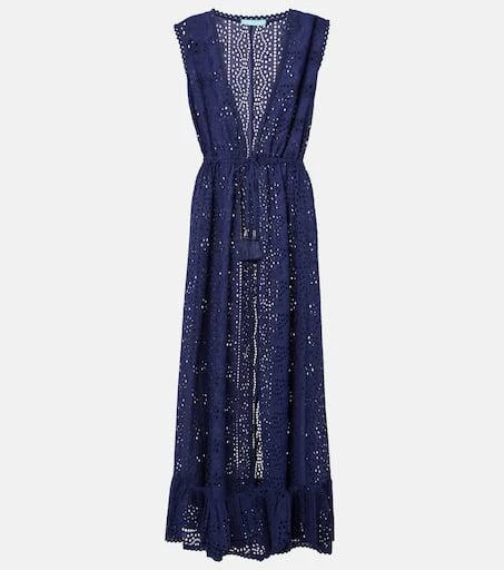 MELISSA ODABASH Tessa  broderie anglaise cotton beach dress 1