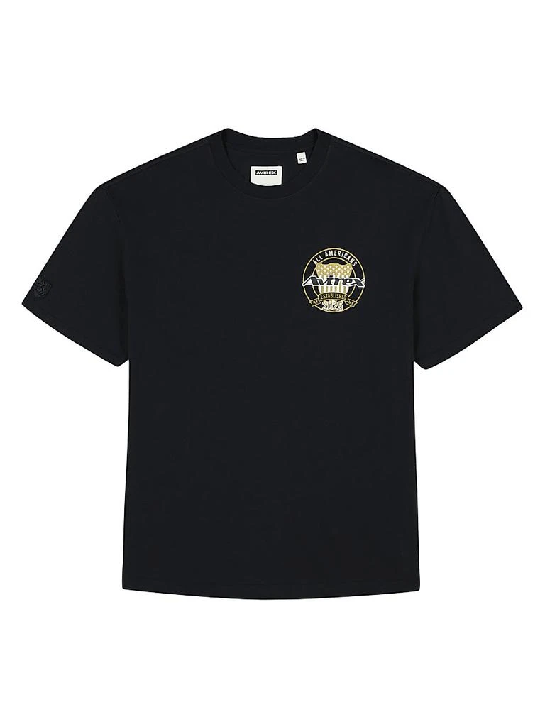 Avirex 50th Anniversary Gold Embroidered T-Shirt 1