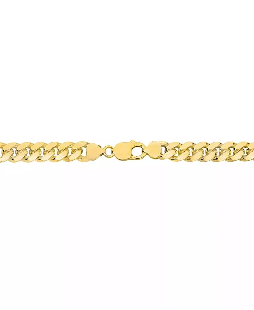 Macy's Men's Solid Cuban Link Bracelet in 14k Gold-Plated Sterling Silver 4