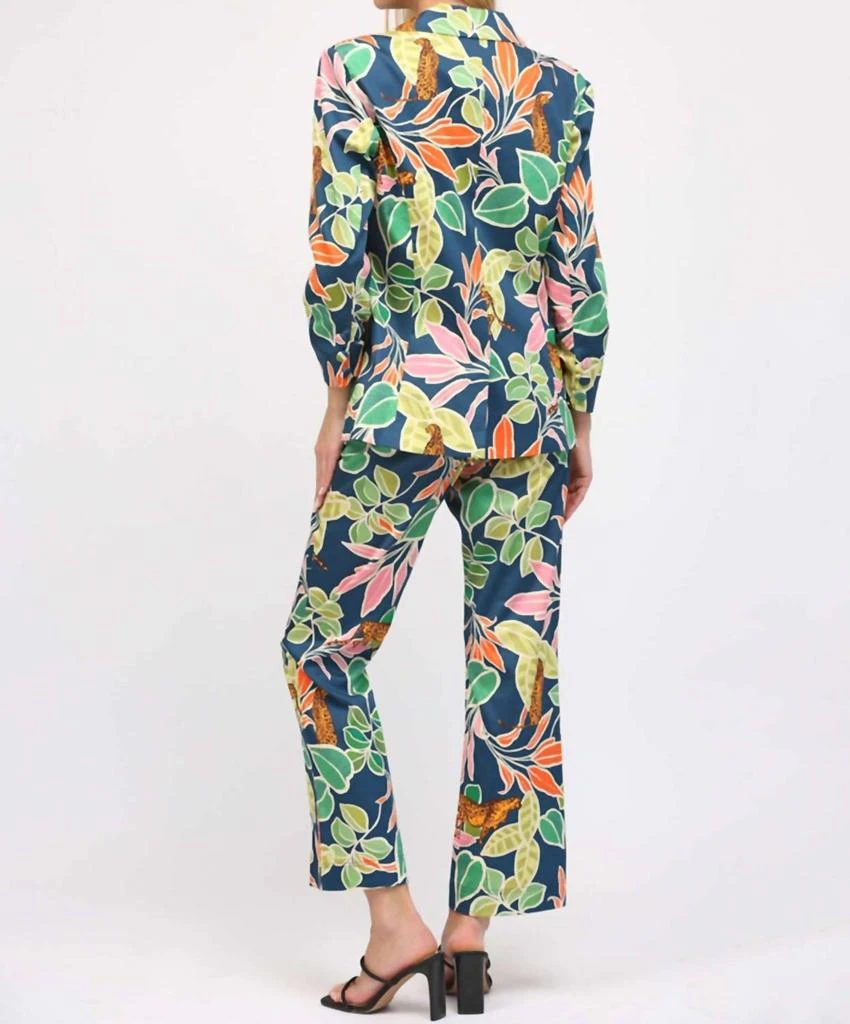 Fate Fate - Jungle Print Satin Blazer 6