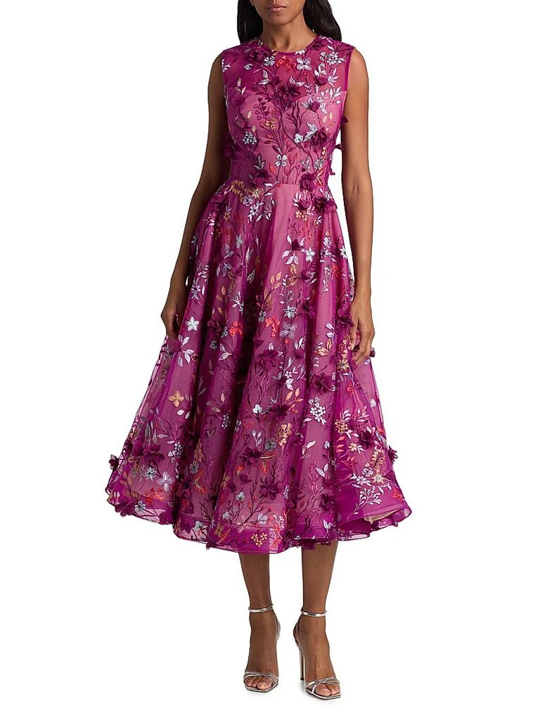 BRONX AND BANCO Saba Floral-Embroidered Maxi Dress 3