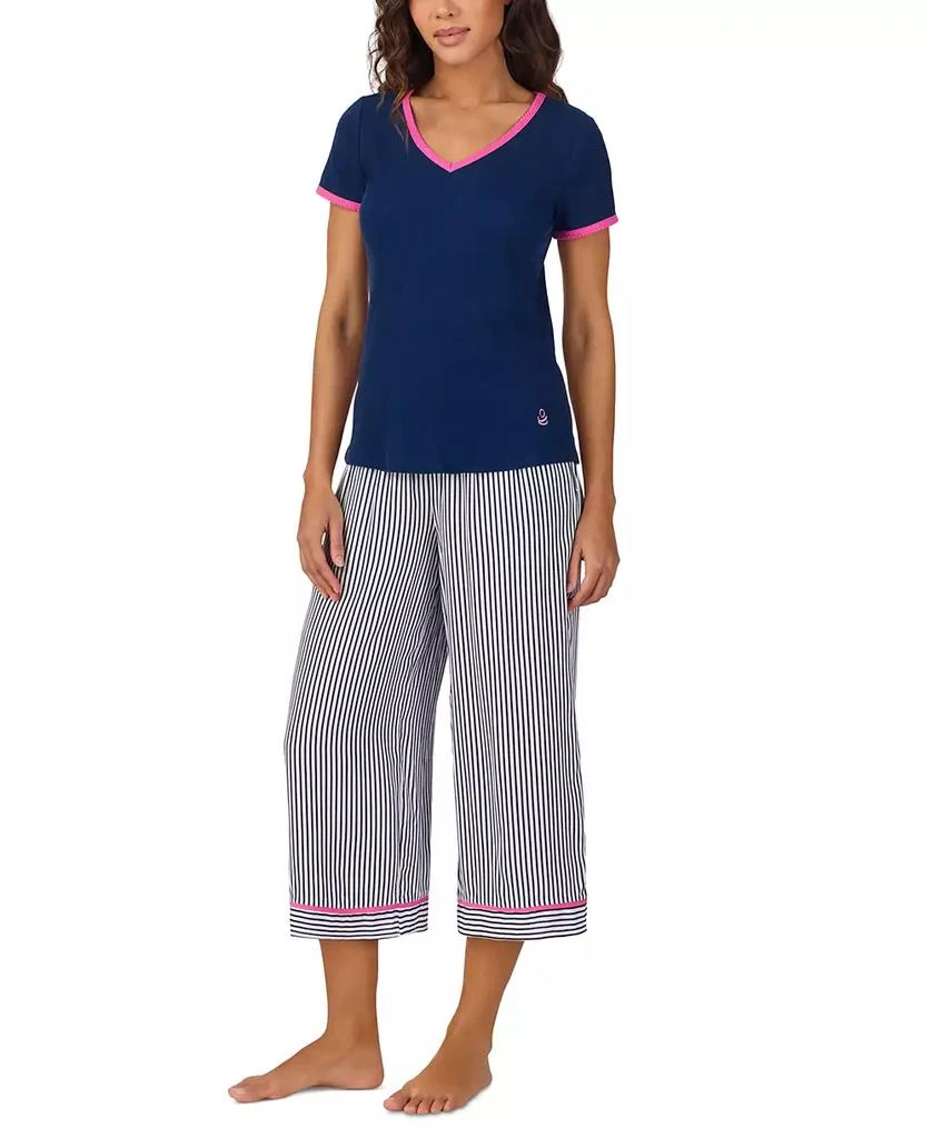 Cuddl Duds Women's Printed Cropped Pajama Set 4
