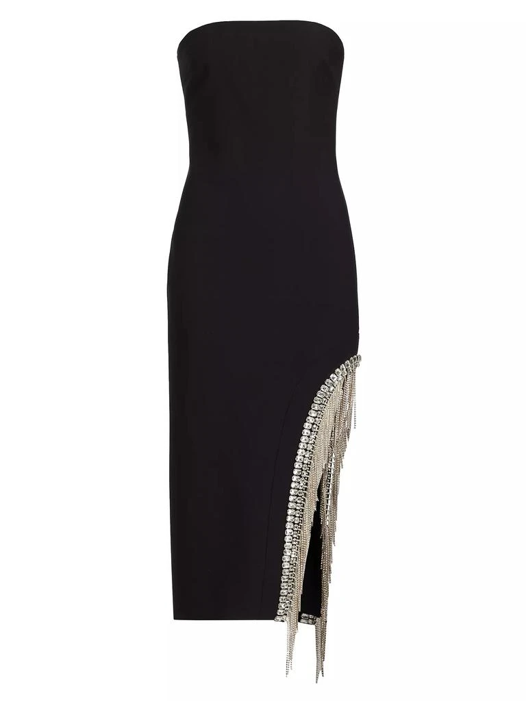 Cinq à Sept Sammy Fringed Rhinestone Dress 1