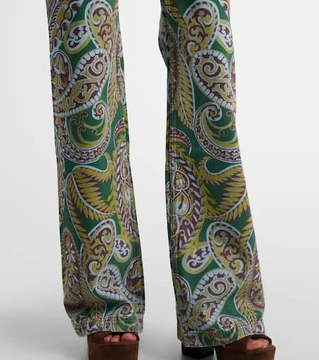 ETRO Paisley high-rise bootcut jeans 5