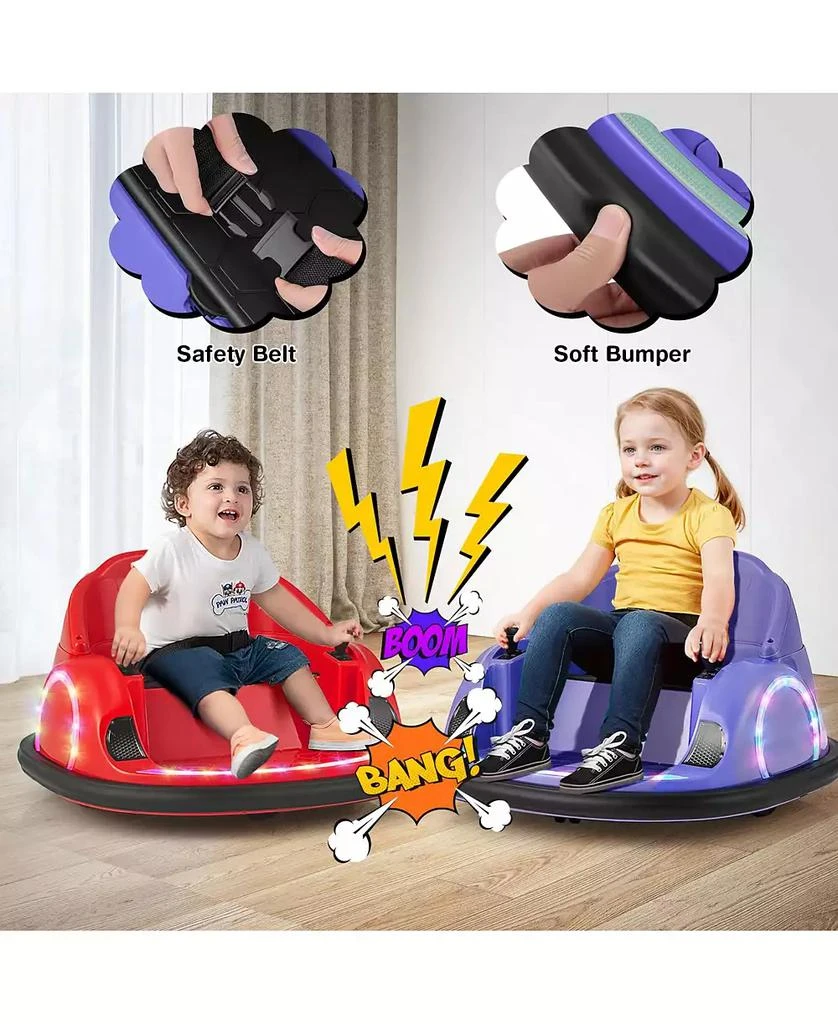 Mecale 12V 360° Ride on Bumper Car for Toddlers with Remote Control 2