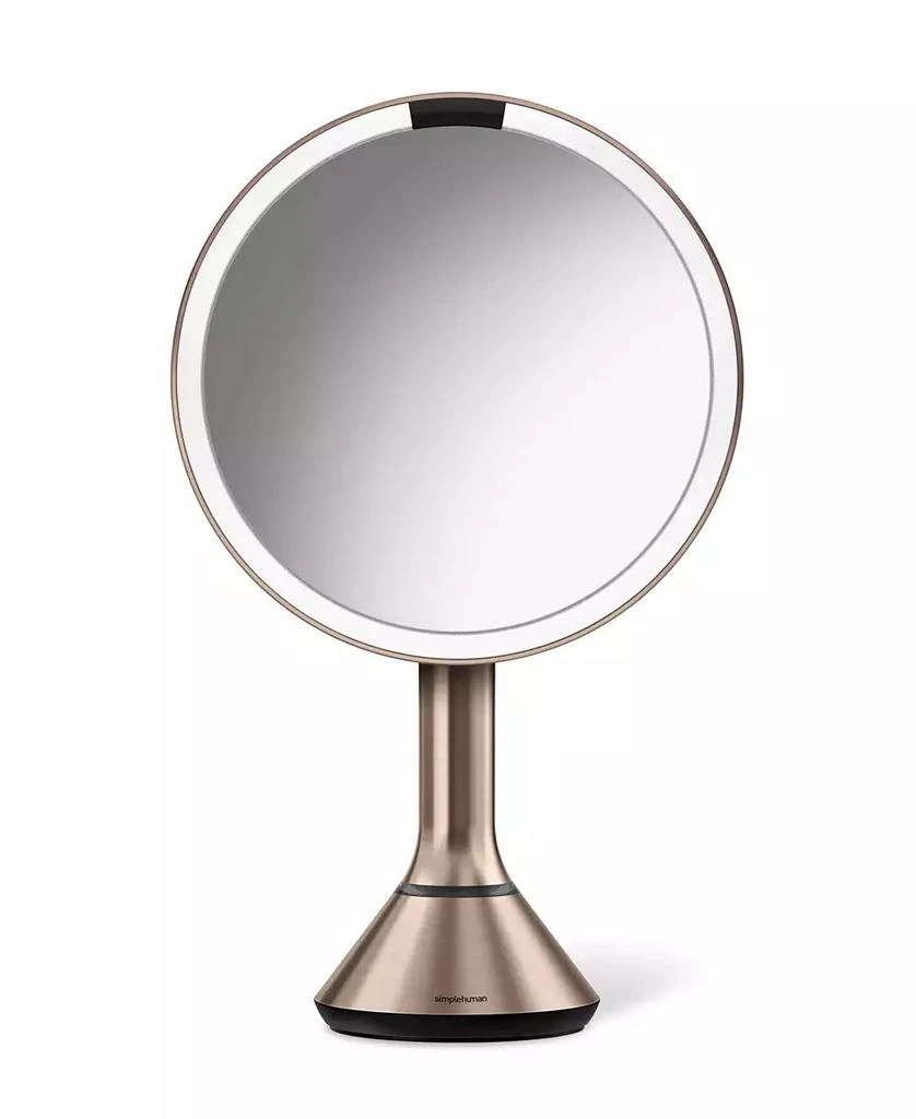 simplehuman 8" Round Sensor Makeup Mirror with Touch-Control Dual Light Settings 1