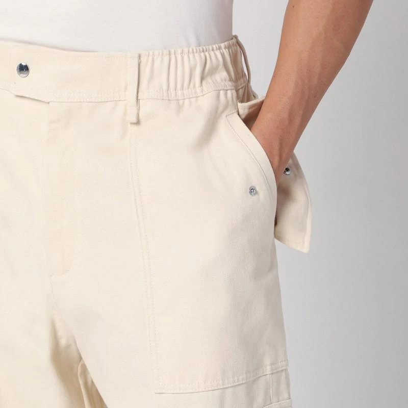Adidas Ivory cotton cargo trousers 5