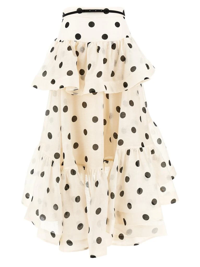 Zimmermann Zimmermann Crush High-Low Tiered Skirt 2
