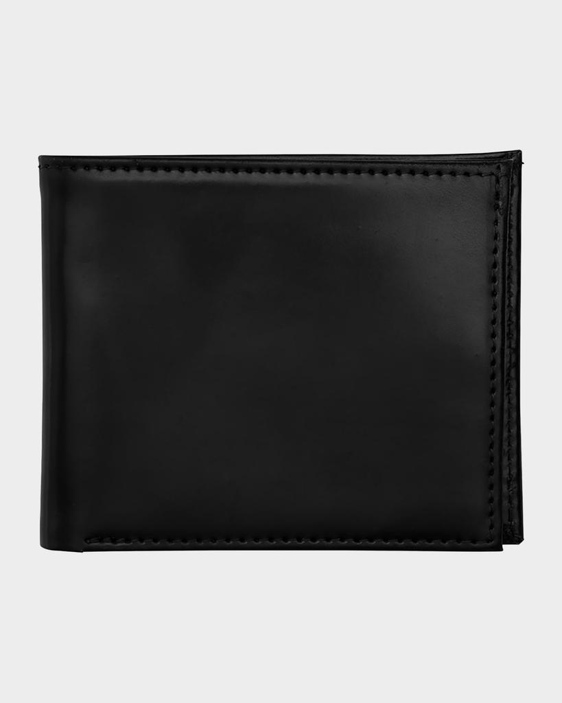 Abas Men's Cordovan Slim Leather Bifold Wallet