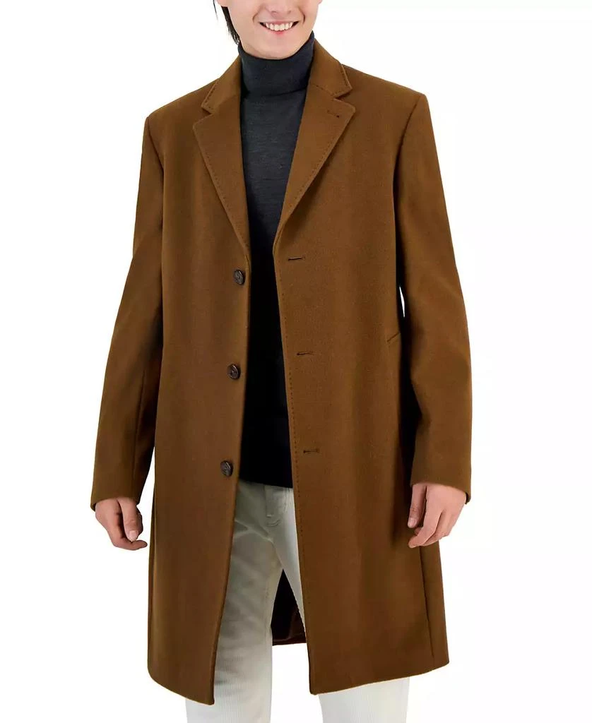 Michael Kors Men's Classic Fit Luxury Wool Cashmere Blend Overcoats 8