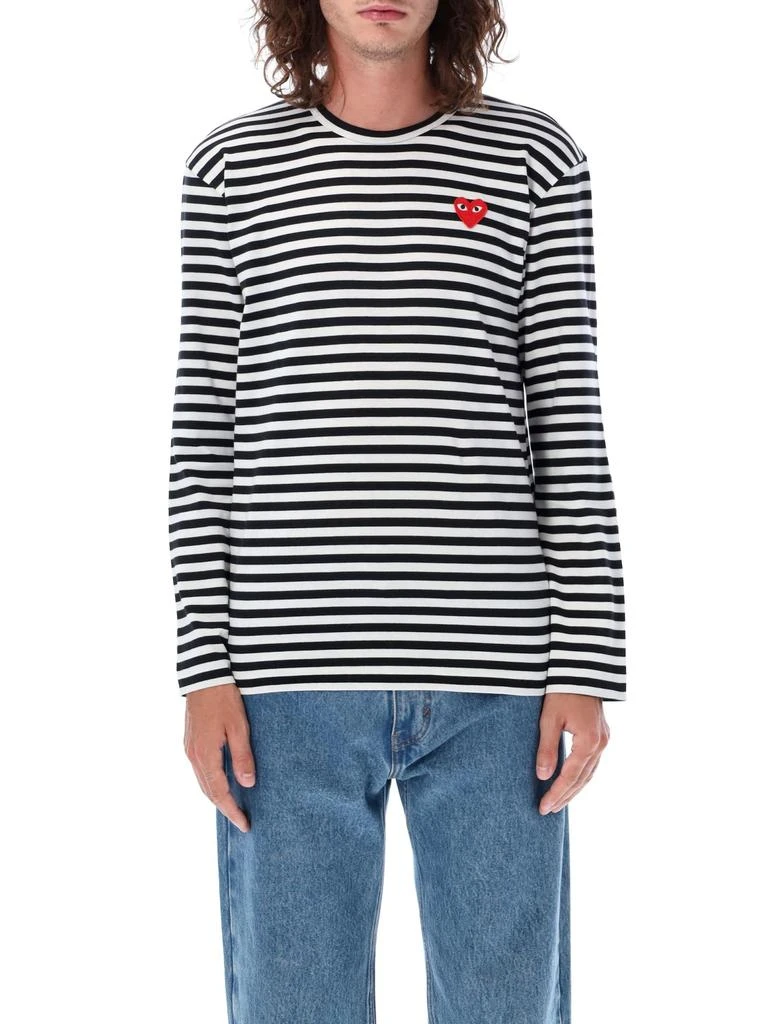 Comme des Garcons Striped Long-sleeved T-shirt 4