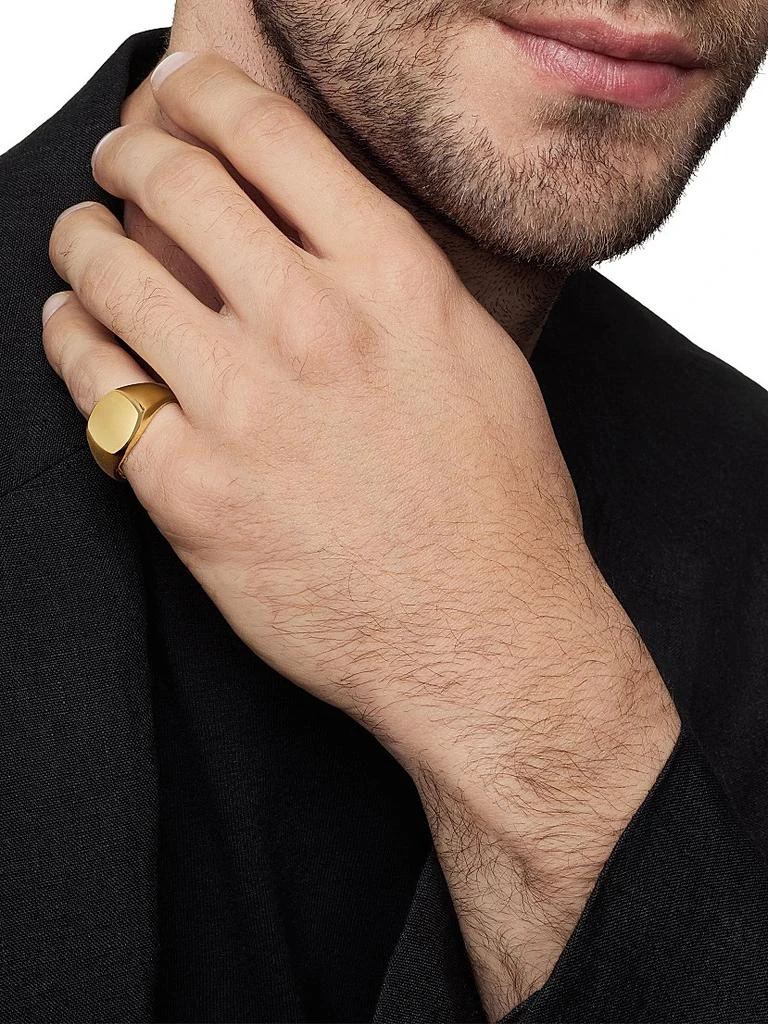 David Yurman Streamline Pinky Ring in 18K Yellow Gold 7