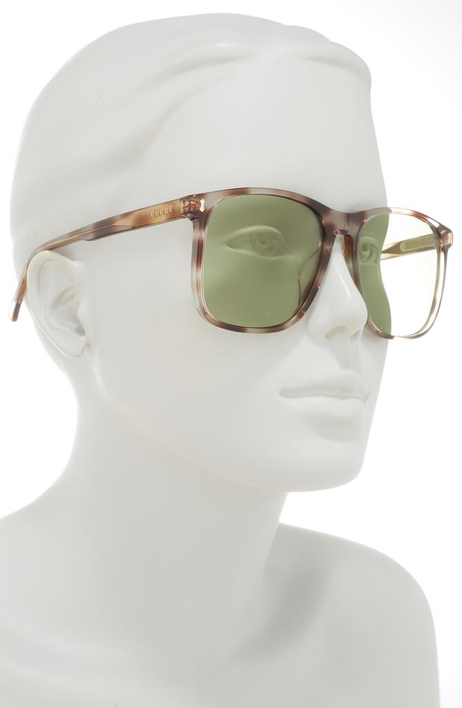 Gucci 57mm square sunglasses on sale