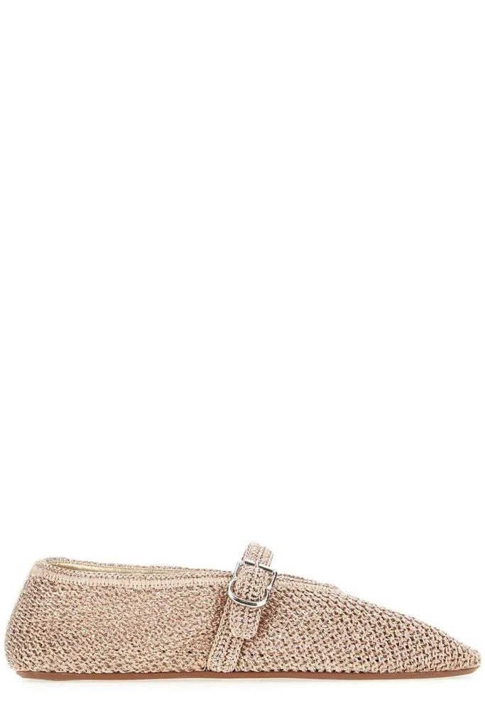 Alaïa Alaïa Buckled Knitted Ballet Flats 1
