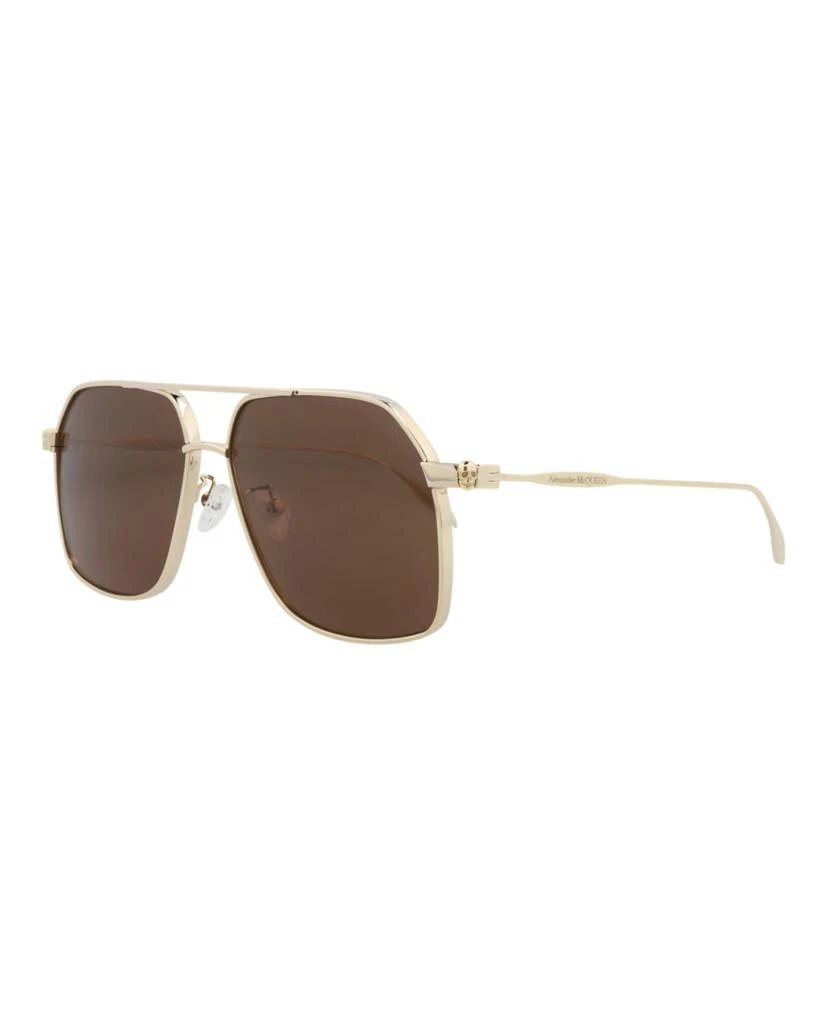 Alexander McQueen Aviator-Frame Metal Sunglasses 2