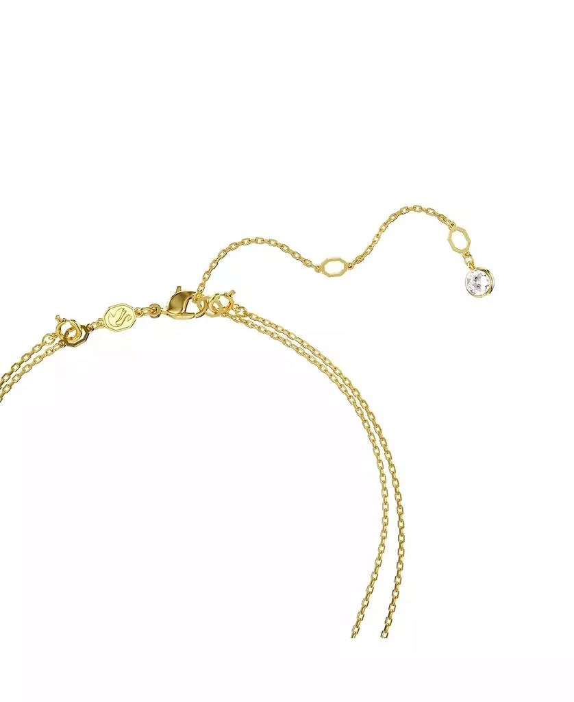 Swarovski White, Rhodium Plated or Rose-Gold Tone or Gold-Tone Meteora Layered Pendant Necklace 2