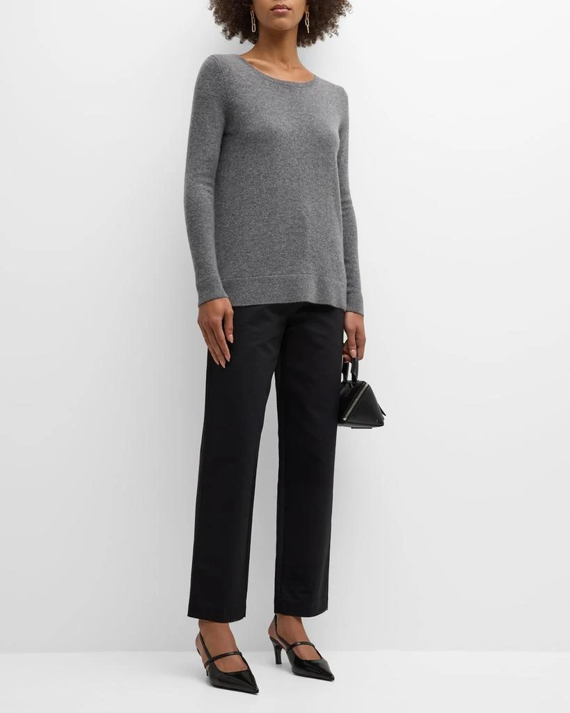 Neiman Marcus Cashmere Basic Crewneck Top 2