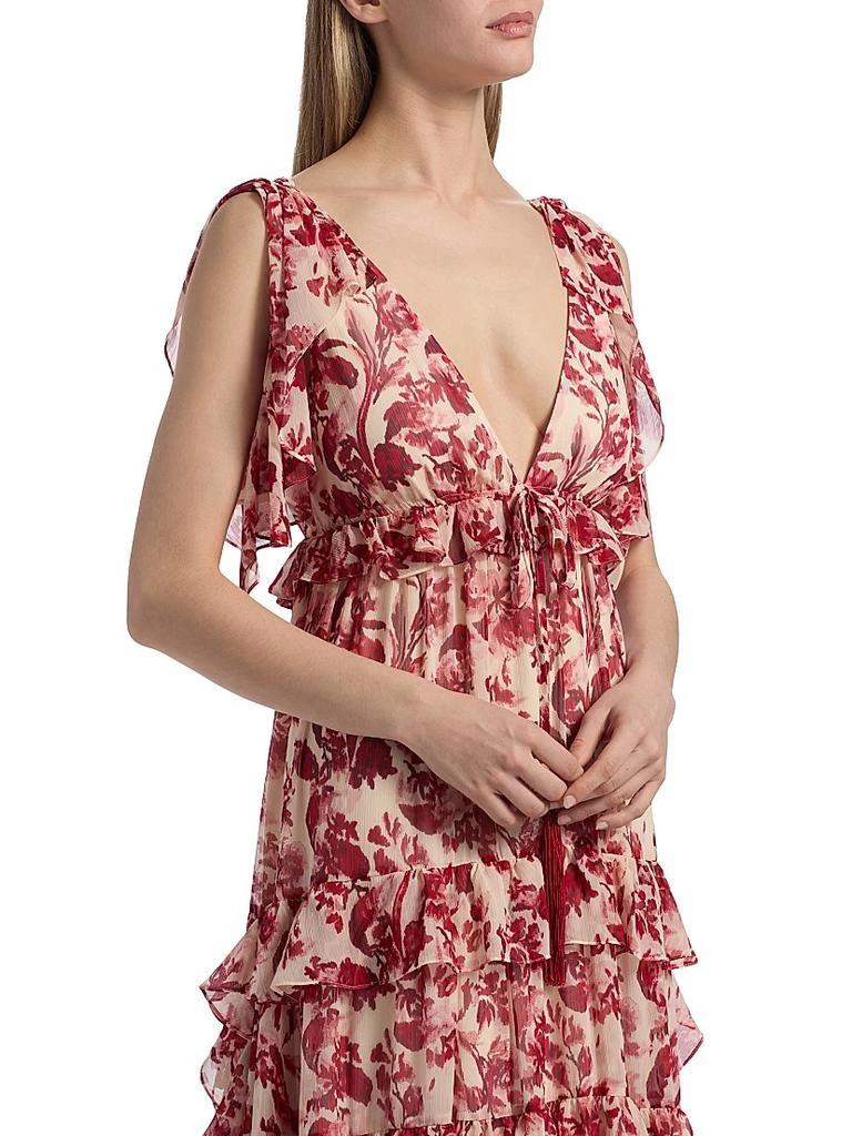 Cinq à Sept Omelia Floral Tiered Gown 6