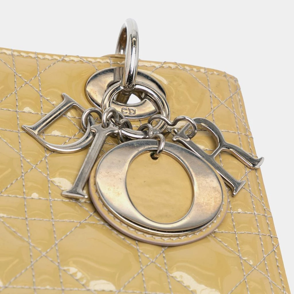 Dior Dior Brown Medium Patent Cannage Lady Dior 8