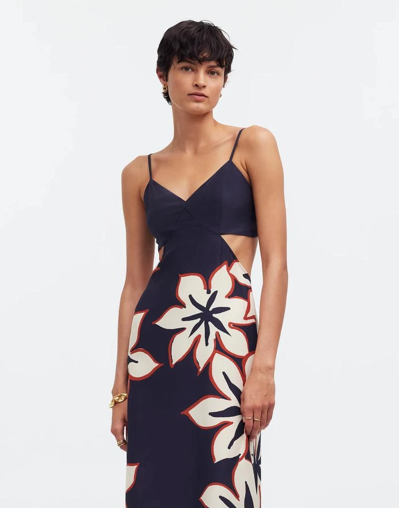 Madewell Open-Back Maxi Dress in Silk Floral 2