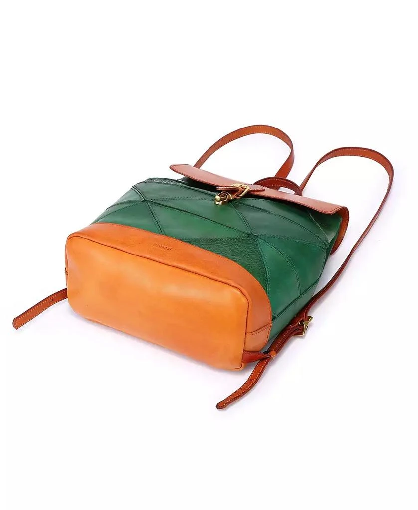 OLD TREND Women's Genuine Leather Prism Backpack 7