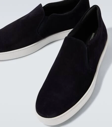 Manolo Blahnik Nadores suede slip-on sneakers 3