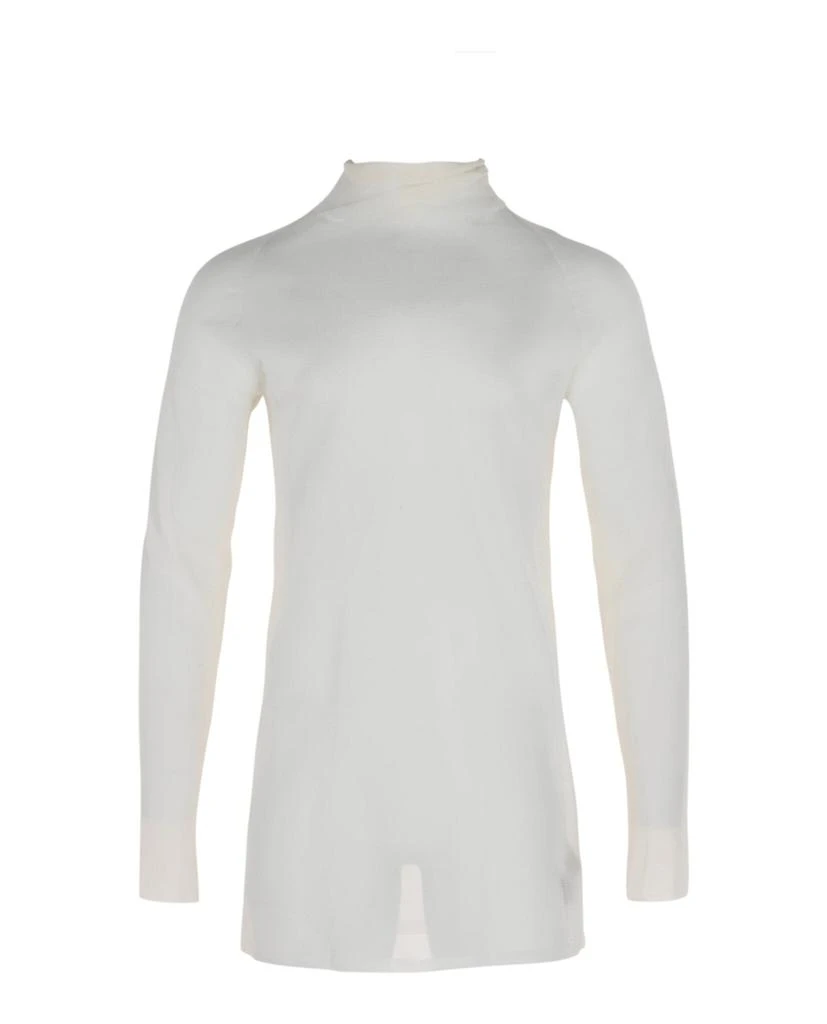 Bottega Veneta Transparent Silk Turtleneck Sweater 1