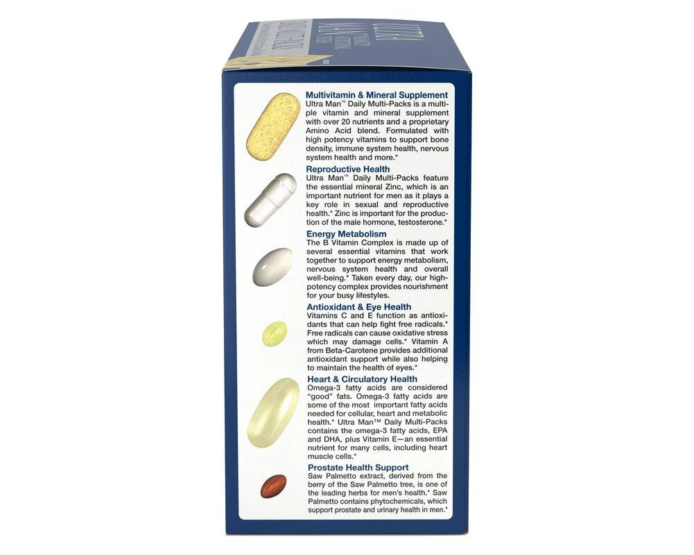 Puritan's Pride Ultra Man™ Daily Multivitamins Packs 30 Packs 4