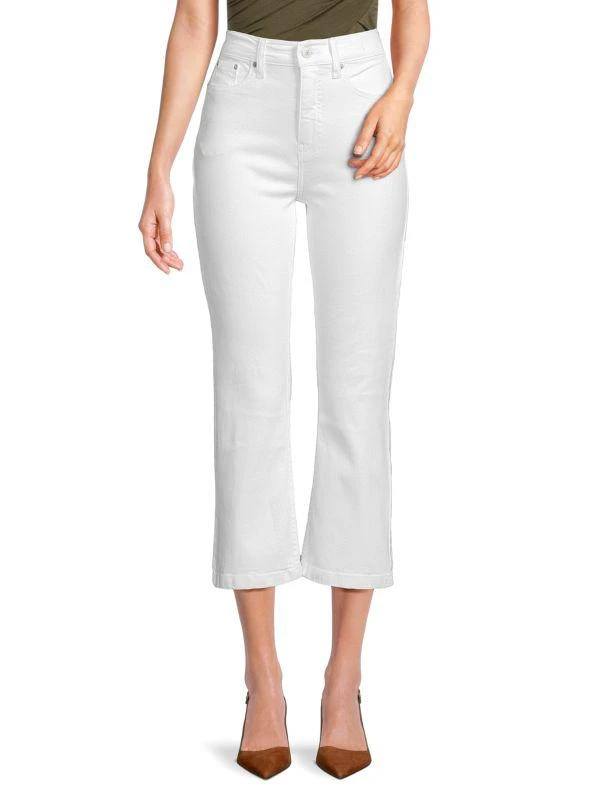 Calvin Klein High Rise Bootcut Crop Jeans 1
