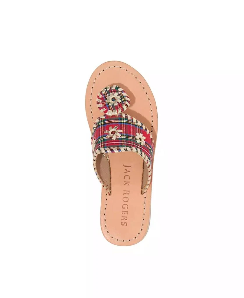 Jack Rogers Big Girls Jacks Gum Rubber Sole Flat Sandals 4