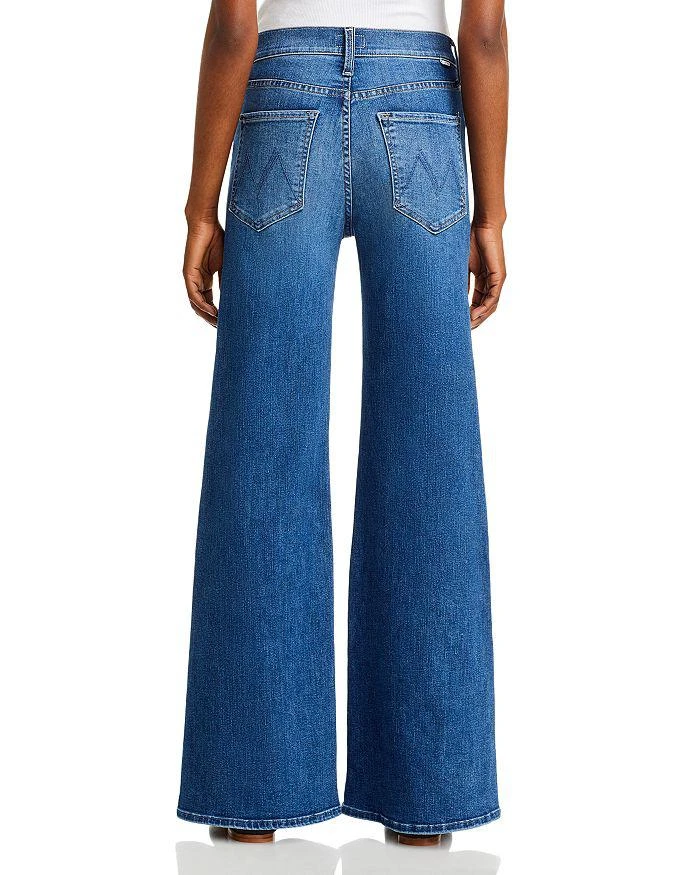 MOTHER The Tomcat Roller Sneak High Rise Wide Leg Jeans in Sixth Sense 3