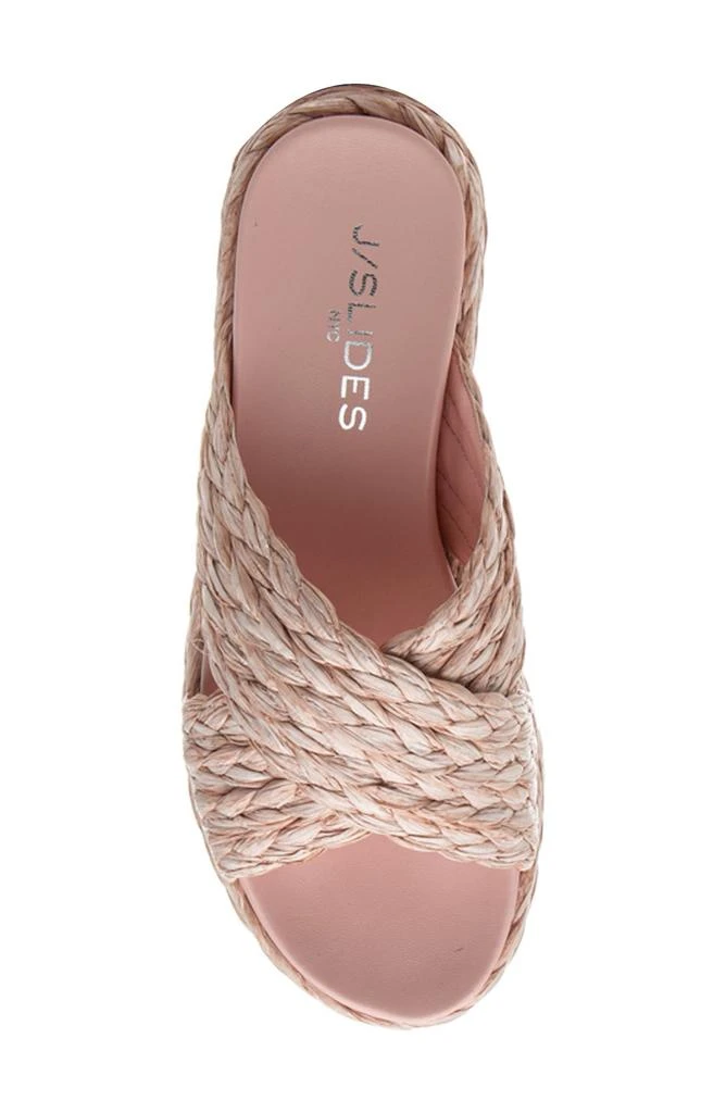J/SLIDES NYC Quilla Platform Wedge Slide Sandal 5