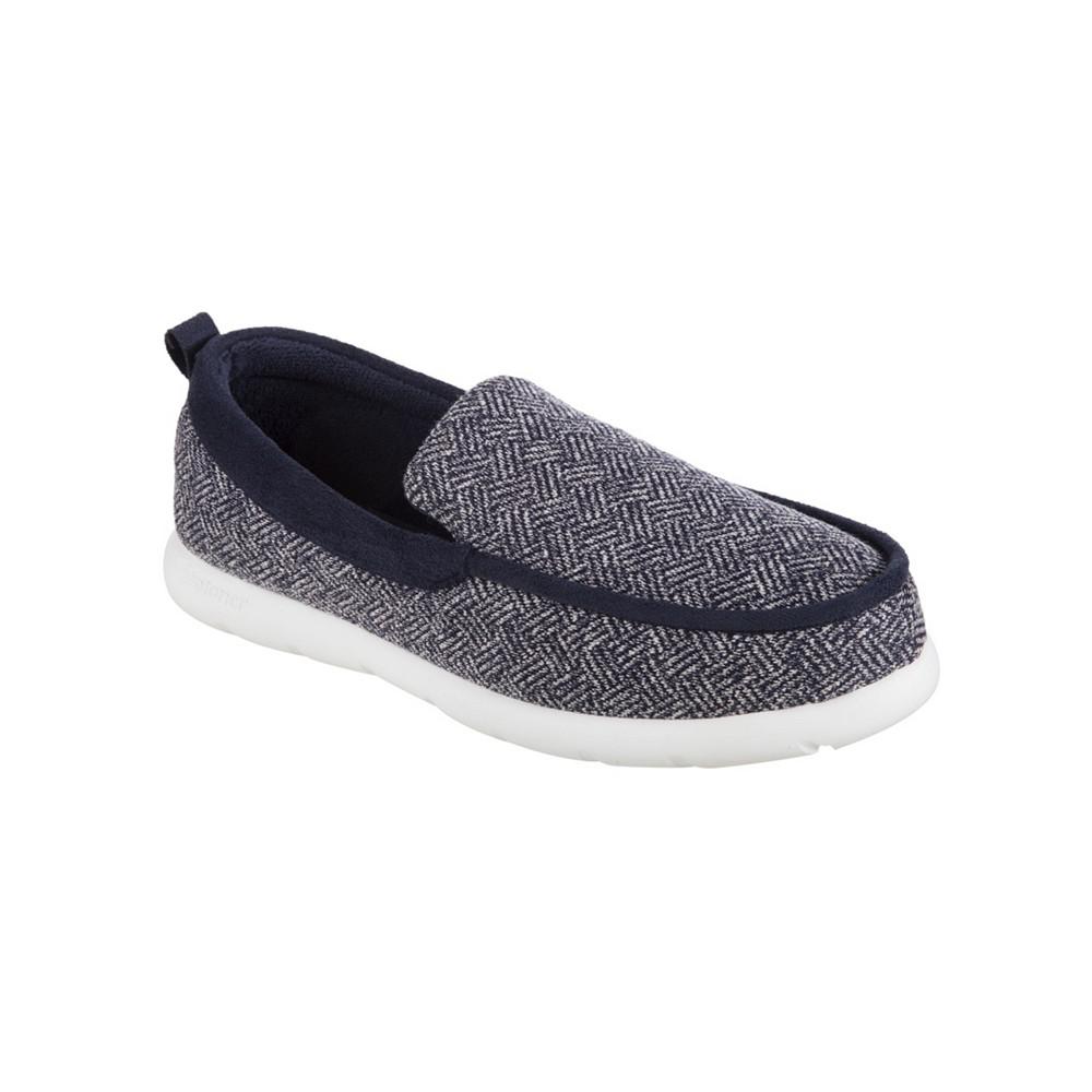 Isotoner Signature Men's Zenz Hatch Knit Slip On Indoor/Outdoor Slippers