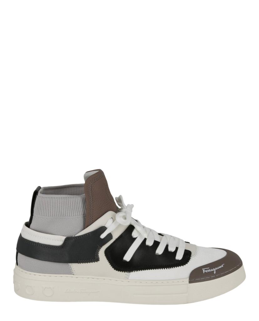 スニーカー SALVATORE FERRAGAMO BLACK LEATHER BRANDY 1 SNEAKERS Ferragamo Salvatore Leather Brandy 1 Sneakers in Black for