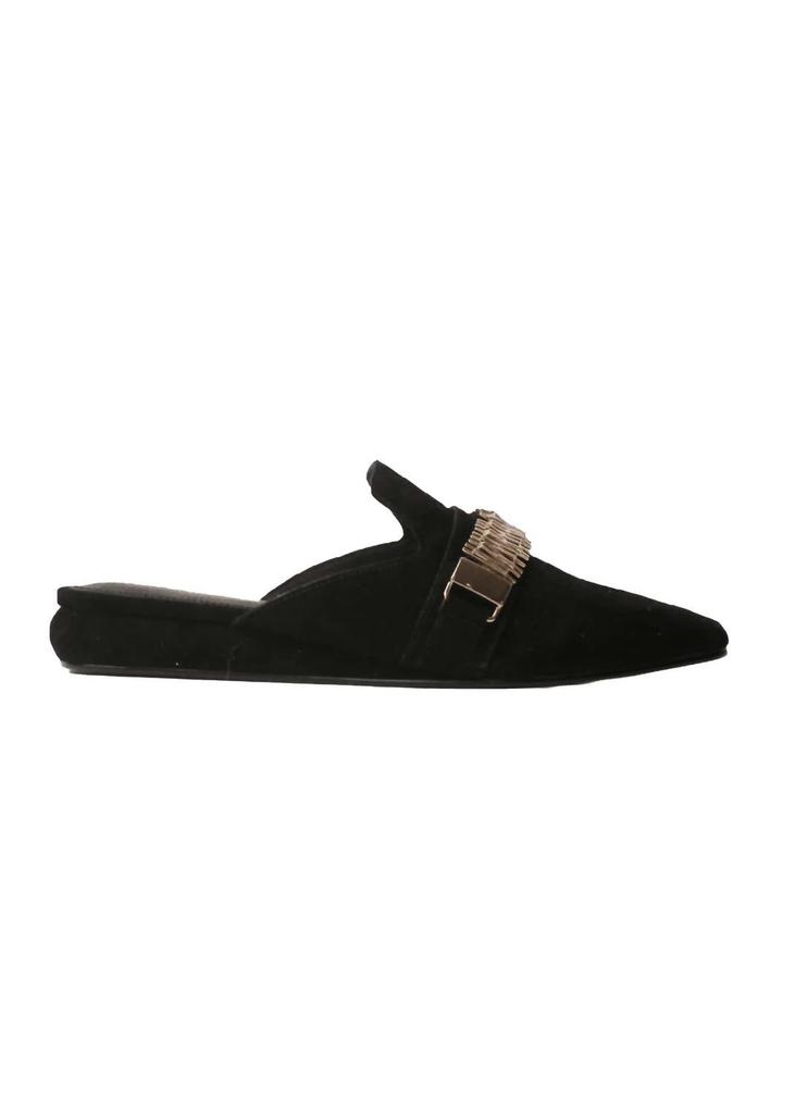 Cecelia New York Women's Flipper Mule In Black Suede