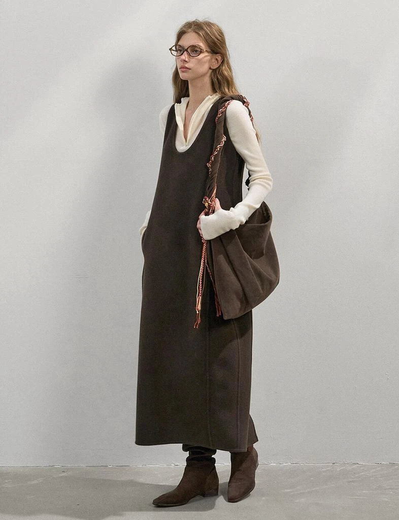 Pixie Market Brown Wool Dress 6