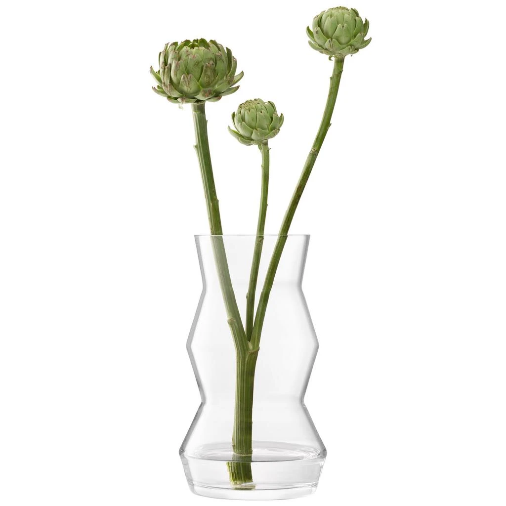LSA International Sculpt vase-lantern h36cm clear 3
