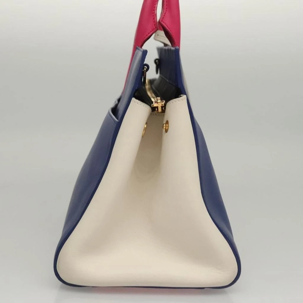 Yves Saint Laurent Rive Gauche Cabas Leather Leather Bag (Pre-Owned) 3