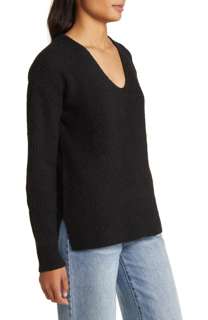 Caslon<sup>®</sup> Directional V-Neck Sweater 3